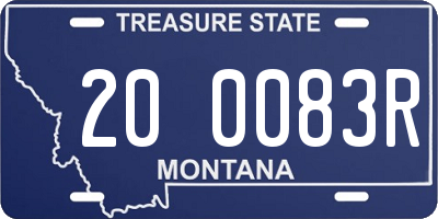 MT license plate 200083R