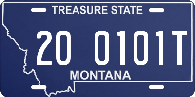 MT license plate 200101T