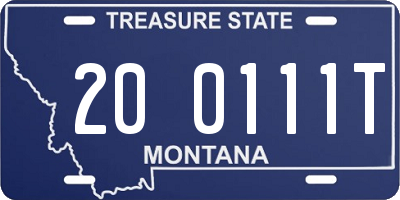 MT license plate 200111T