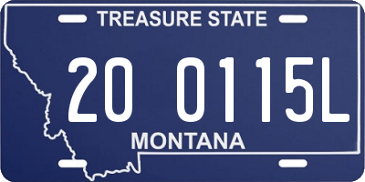 MT license plate 200115L