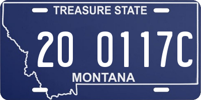 MT license plate 200117C