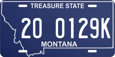 MT license plate 200129K