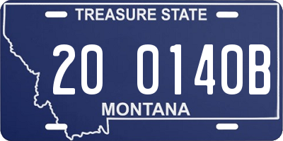 MT license plate 200140B