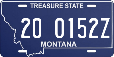 MT license plate 200152Z