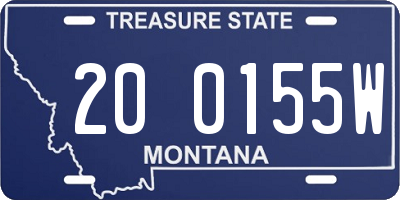 MT license plate 200155W