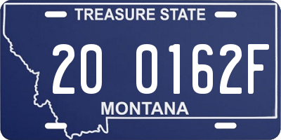 MT license plate 200162F