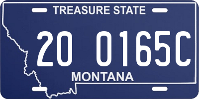 MT license plate 200165C