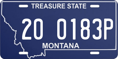 MT license plate 200183P