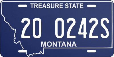 MT license plate 200242S