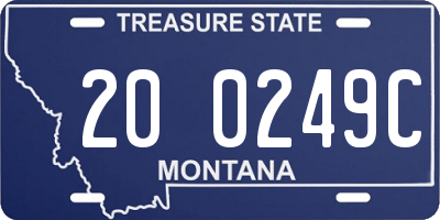 MT license plate 200249C