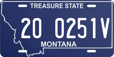 MT license plate 200251V