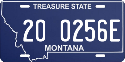 MT license plate 200256E