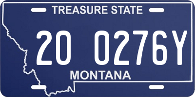 MT license plate 200276Y