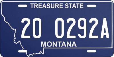 MT license plate 200292A