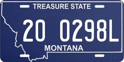 MT license plate 200298L