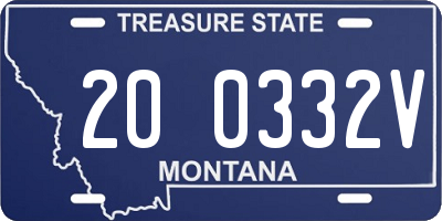 MT license plate 200332V