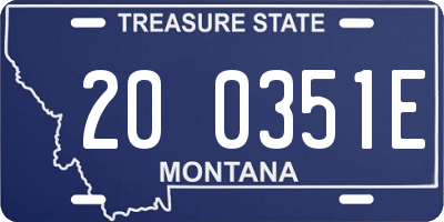 MT license plate 200351E