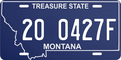 MT license plate 200427F