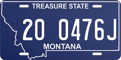 MT license plate 200476J