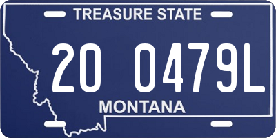 MT license plate 200479L