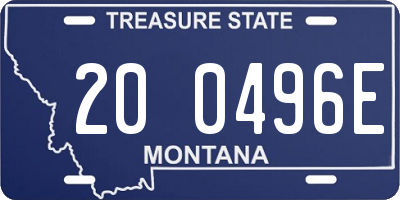 MT license plate 200496E
