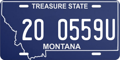 MT license plate 200559U