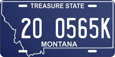 MT license plate 200565K