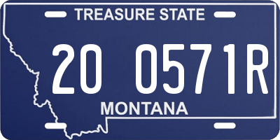 MT license plate 200571R