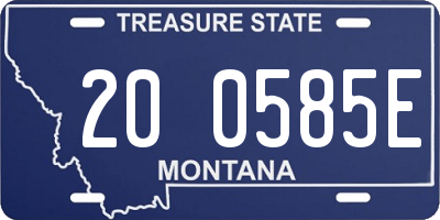 MT license plate 200585E