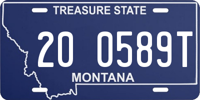 MT license plate 200589T
