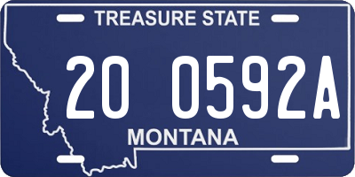 MT license plate 200592A