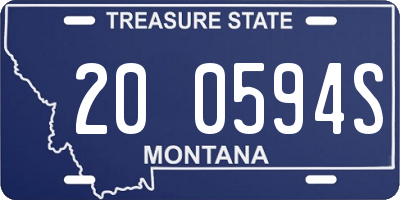 MT license plate 200594S