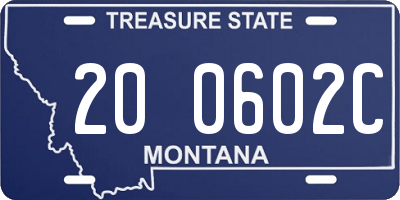 MT license plate 200602C