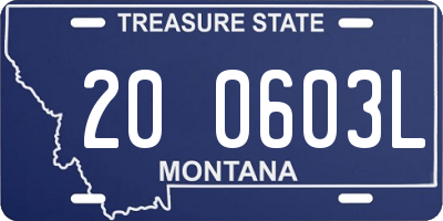 MT license plate 200603L