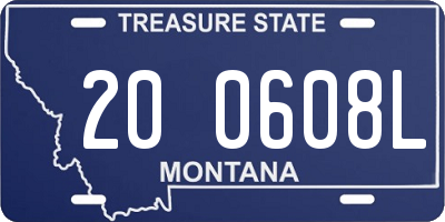 MT license plate 200608L