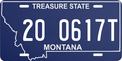 MT license plate 200617T