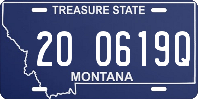 MT license plate 200619Q