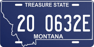 MT license plate 200632E