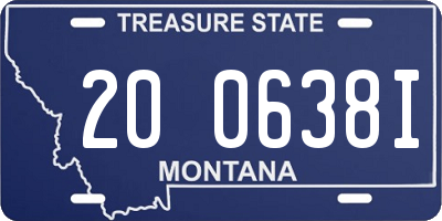 MT license plate 200638I