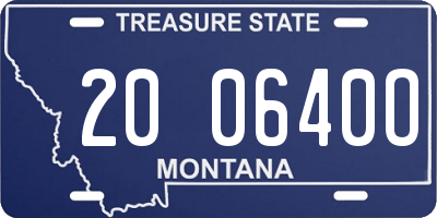 MT license plate 200640O
