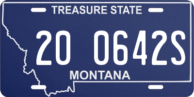 MT license plate 200642S
