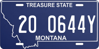 MT license plate 200644Y
