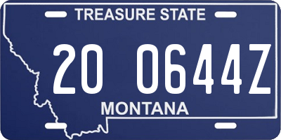 MT license plate 200644Z
