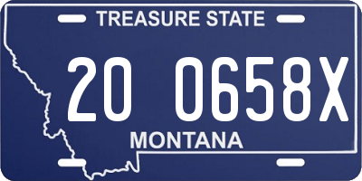 MT license plate 200658X