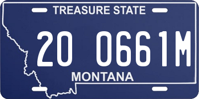 MT license plate 200661M