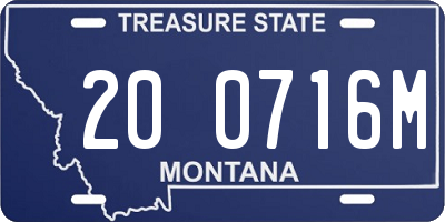 MT license plate 200716M
