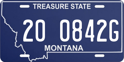 MT license plate 200842G