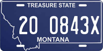 MT license plate 200843X