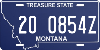 MT license plate 200854Z