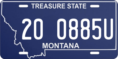 MT license plate 200885U